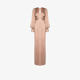 Maria Lucia Hohan Olivya Metallic Silk Gown - Women's - Spandex/Elastane/Nylon/Silk