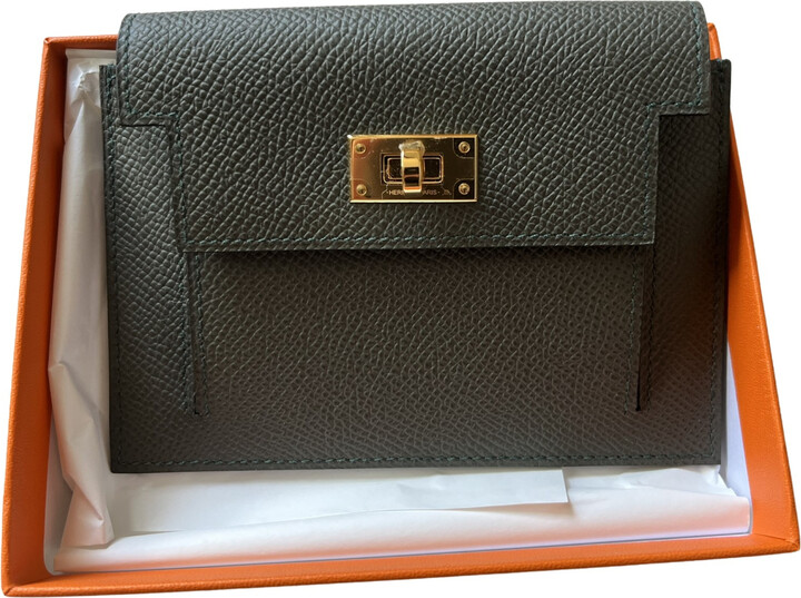 Hermes Kelly Pocket leather wallet - ShopStyle
