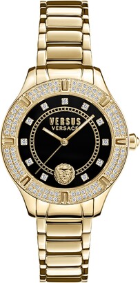 Versus Versace Versus by Versace Women's Canton Road Gold-tone Stainless Steel Bracelet Watch 36mm