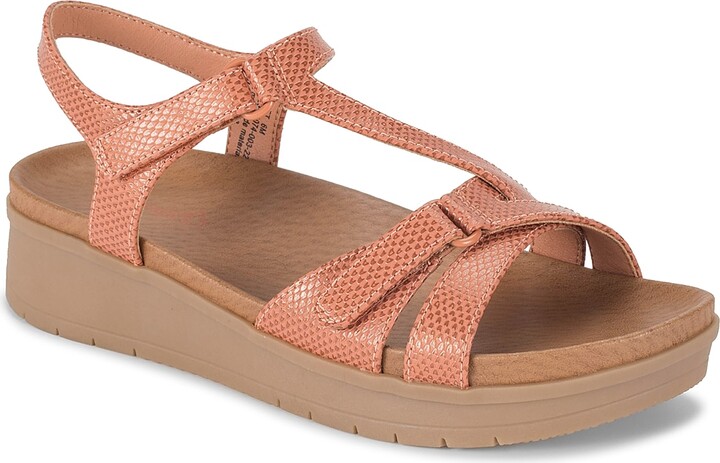 bare traps peanut wedge bootie