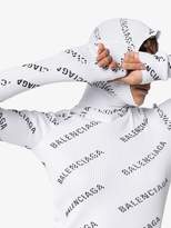 Thumbnail for your product : Balenciaga Logo knit hooded top
