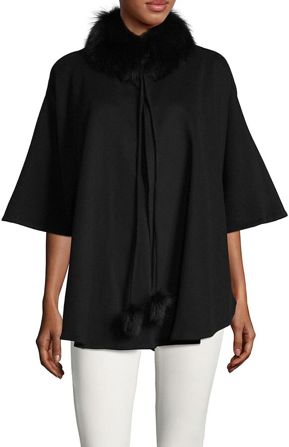 belle fare cashmere cape