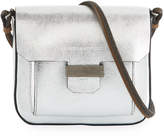 Thumbnail for your product : Brunello Cucinelli Metallic Leather Mini Crossbody Bag