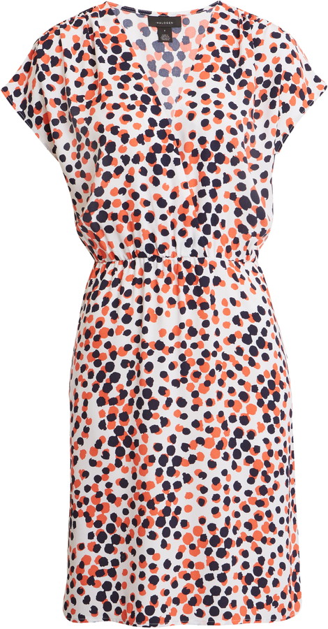 halogen faux wrap dress