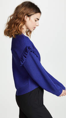 Jason Wu Grey Shoulder Detail Wool Sweater