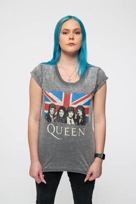 Queen Vintage Union Jack Burnout T Shirt - ShopStyle