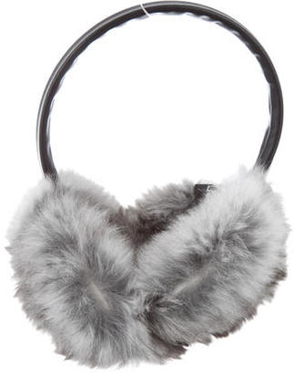 Adrienne Landau Fur-Trimmed Earmuffs w/ Tags