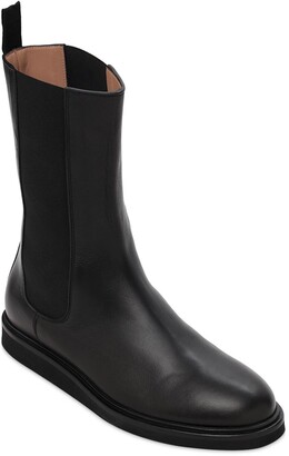 LEGRES 30mm Leather Chelsea Boots