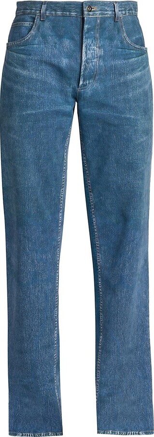 Leather Look Jeans Mens | ShopStyle
