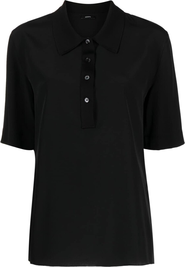 Joseph Plain Silk Polo Shirt - ShopStyle
