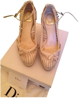 Thumbnail for your product : Christian Dior Beige Leather Heels