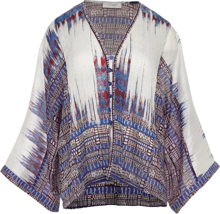 Devotion paisley-print V-neck blouse