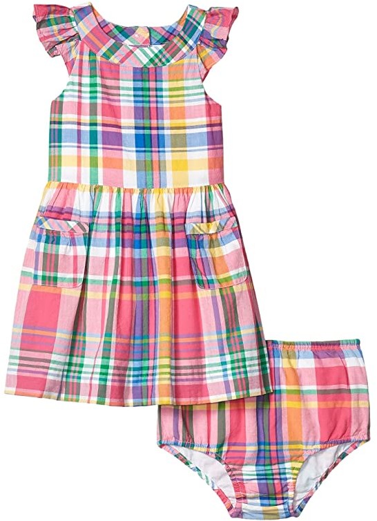ralph lauren baby girl plaid dress