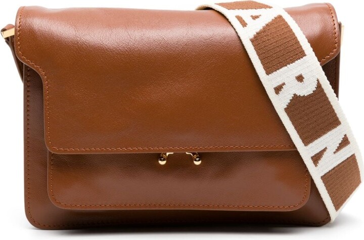 Marni Medium Trunk Bag In Saffiano Leather - ShopStyle