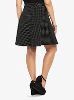 Thumbnail for your product : Torrid Polka Dot Belted Skater Skirt
