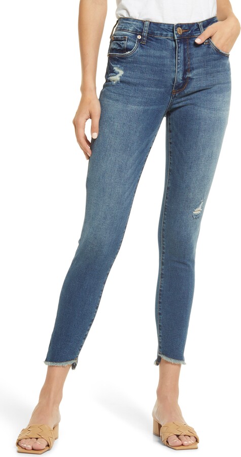 STS Blue Ellie High Waist Fray Hem Ankle Skinny Jeans