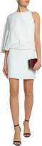 Thumbnail for your product : Halston Asymmetric Layered Crepe Mini Dress