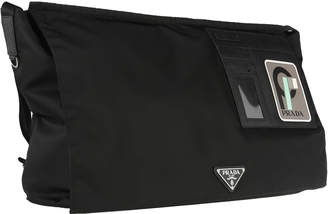 Prada Logo Patch Shoulder Bag