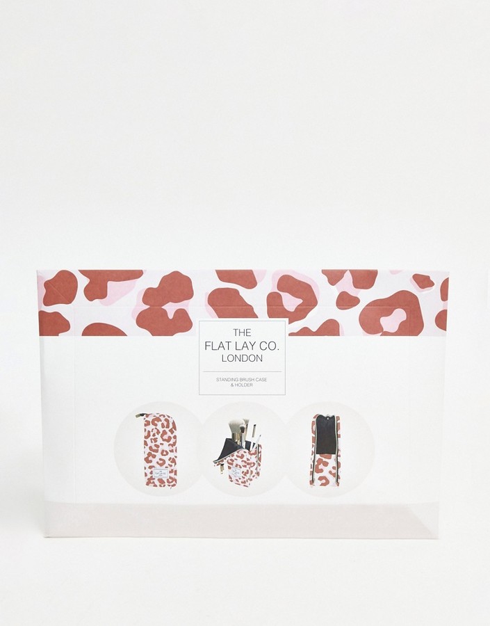 Flat Lay Company The Flat Lay Co. Standing Brush Case Pink LeopardNo colour ShopStyle Women