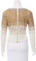 Thumbnail for your product : Badgley Mischka Embellished Long Sleeve Top w/ Tags