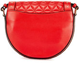 Thumbnail for your product : Balmain 44-18 Quilted Napa Tassel Saddle Bag, Red