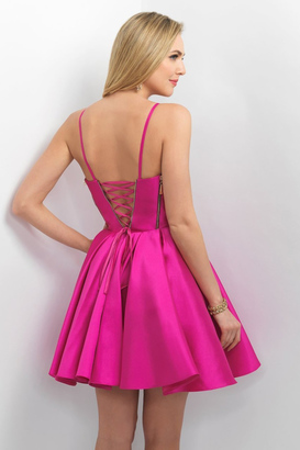 Blush by Alexia Designs Blush - Zip Detail Sweetheart A-Line Dress 11177