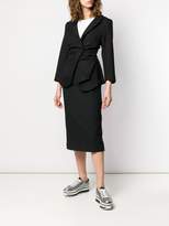 Thumbnail for your product : Comme des Garcons high-rise midi skirt
