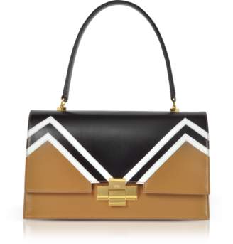 N°21 Color Block Leather Alice Satchel Bag