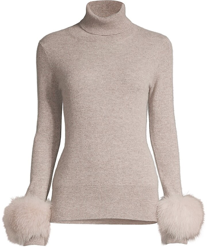 Sweater With Fur Sleeves | Shop the world's largest collection of fashion |  ShopStyle