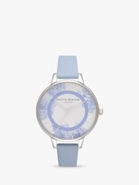 Thumbnail for your product : Olivia Burton OB16TP02 Women's Tea Party Leather Strap Watch, Blue/Multi
