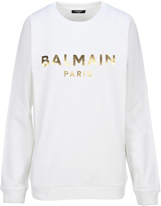 balmain sweatshirt white