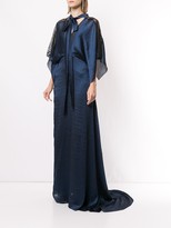 Thumbnail for your product : Roland Mouret Weston wave textured gown