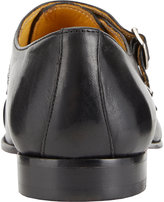 Thumbnail for your product : Barneys New York Cap-Toe Double Monk Shoes