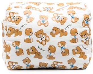 MOSCHINO BAMBINO Teddy Bear-Print Baby Changing Bag