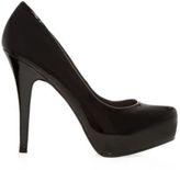 Thumbnail for your product : New Look Black Patent Platform Court Shoes