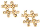Thumbnail for your product : Banana Republic Pave Hashtag Stud Earring