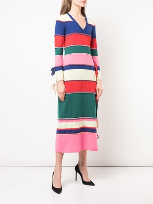 Rosie Assoulin Striped Knitted Dress