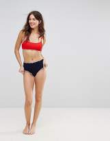 Thumbnail for your product : South Beach Mix And Match Frill Bikini Top