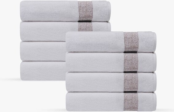 Depera Home DeperaHome8pcTurkishWashTowelSetBrown