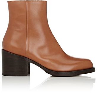 Dries Van Noten Women's Side-Zip Ankle Boots-TAN