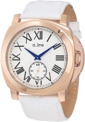 A Line a_line Women's 80007-RG-02-WH Pyar White Leather Watch
