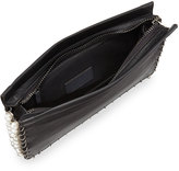 Thumbnail for your product : Dannijo Lenox Pearly Leather Clutch Bag, Black