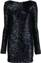 Thumbnail for your product : Saint Laurent Sequinned Long-Sleeve Mini Dress
