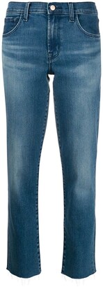 J Brand High Rise Cropped Jeans