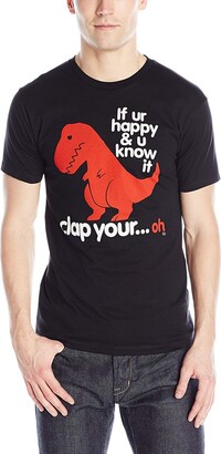 Goodie Two Sleeves Men's Clap Your Oh Sad T-Rex T-Shirt