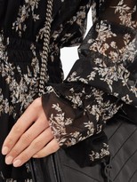 Thumbnail for your product : Norma Kamali Floral-print Tiered Off-the-shoulder Midi Dress - Black Print