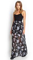 Thumbnail for your product : Forever 21 Floral Chiffon Maxi Dress