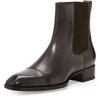 Tom Ford Gianni Leather Chelsea Boot, Brown