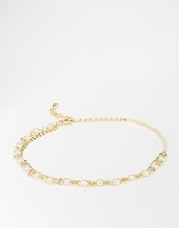Thumbnail for your product : Limit Limited Edition Bar Anklet with Faux Pearl