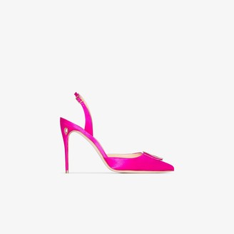 fuchsia slingback shoes